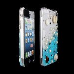 Wholesale iPhone 5S 5 3D Clear Crystal Diamond Case (Blue Sea Shell)